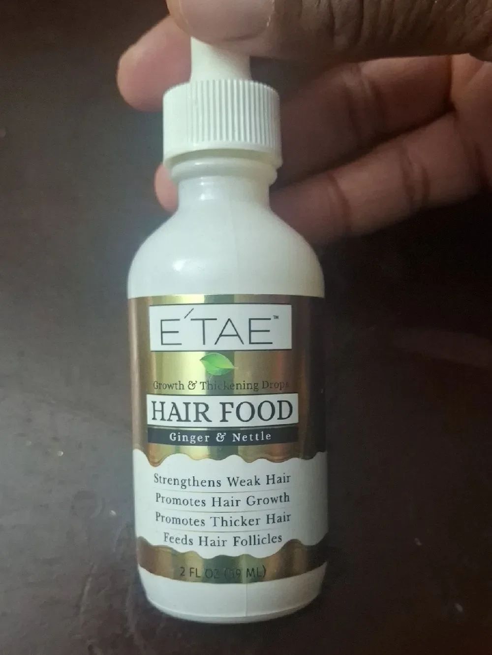 ÉTAE Hair Food Ginger & Nettle Growth Drops - White Bottle